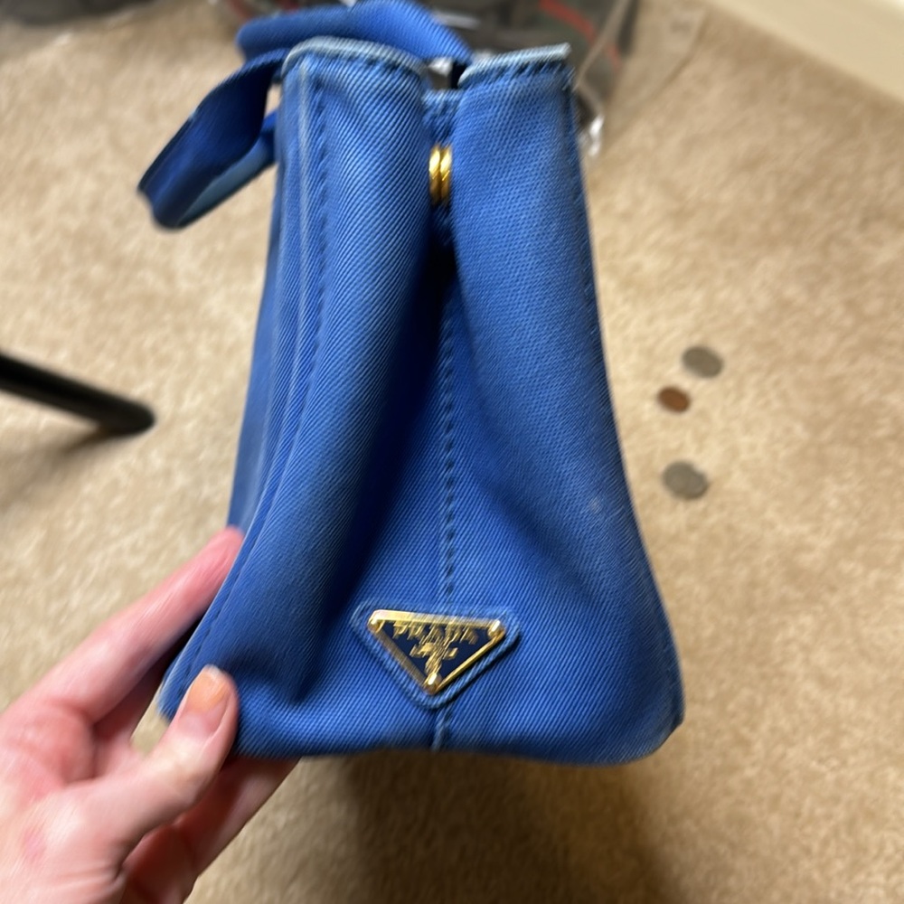Authentic Prada small Canapa tote - Picture 3 of 9